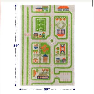 Ivi 3D Play Carpet - Traffic Green 39” X 59”